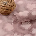 China supplier stock cheap garment plain dyed flower dress beautiful dubai chiffon fabric