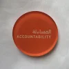 Custom Round Clear Acrylic Plastic Fridge Magnet