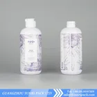 400ml PET body wash white plastic bottle with flip top cap