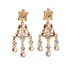 18K Gold Plated Pearls huge Freshwater Pearls Chandelier Earrings E1724