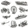 3D Metal works model diy Stereo Puzzle Construction Toys Classic Building