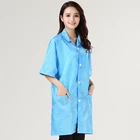 Short sleeve ESD coat antistatic smock ESD clothes for cleanroom