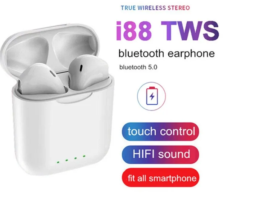 i12 i13TWS 2019 new best selling mobile phone headset earphones wireless earbuds i88 - ANKUX.COM