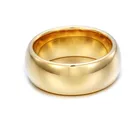 Luxury Gold Plated Tungsten Carbide Men Ring Wedding Jewelry