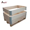 collapsible wood packaging industrial storage crates foldable storage box