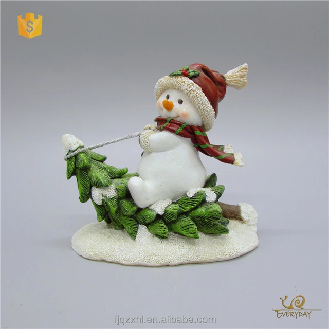 OEM Personalized Ornaments Present Snowman Figures Craft Christmas Decoration