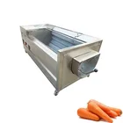 Potato Washing Machine Brush Roller Potato Cleaning And Peeling Machine Cutting Production Line