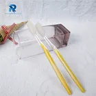 High quality PP long handle disposable hotel transparent toothbrush