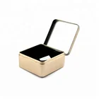 Small square metal tin boxes for watch jewelry gift packaging