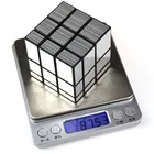 stress reliever gold silvery three layers mirror magic cubes