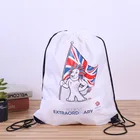 custom white waterproof 210d nylon polyester drawstring bag backpack