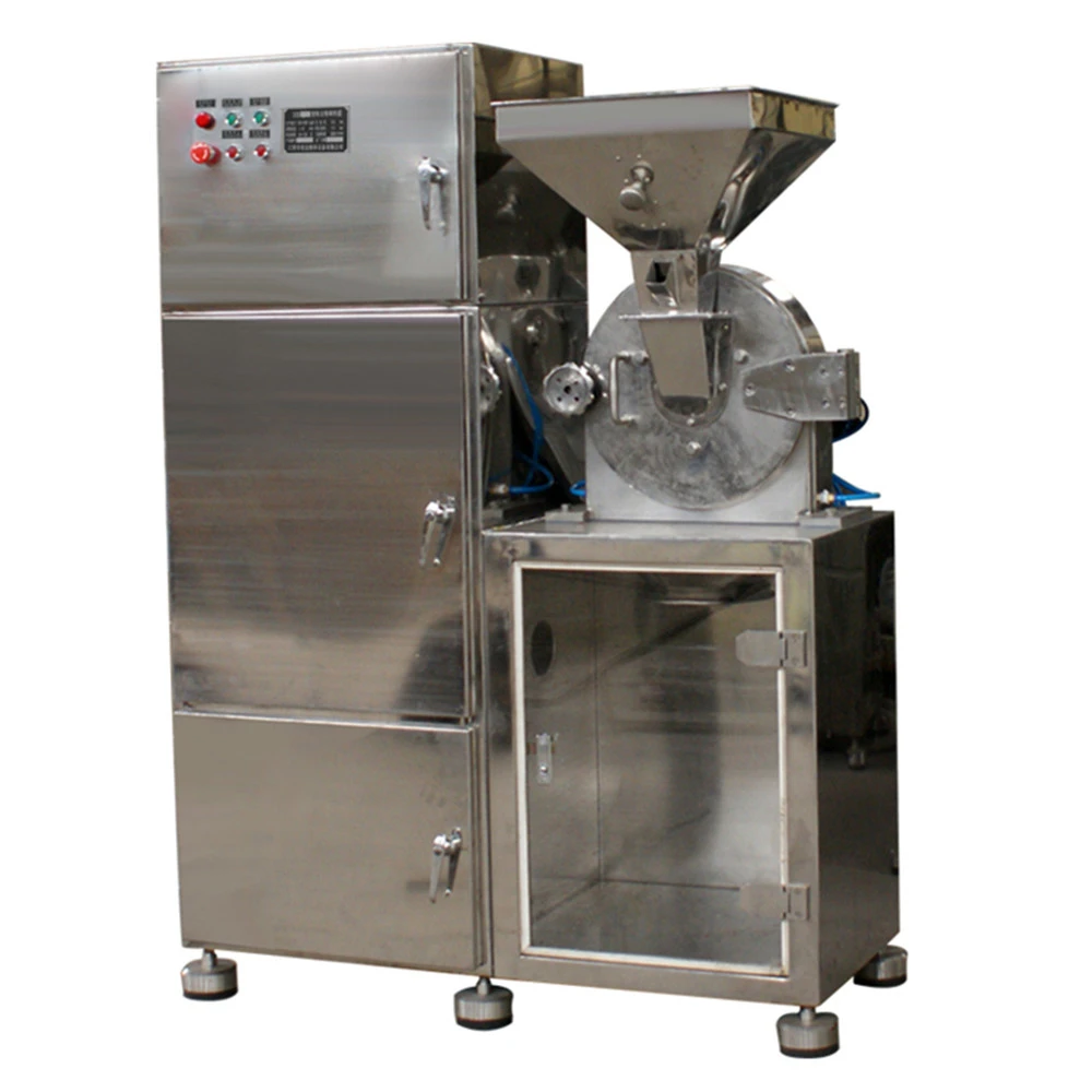 Grinder crushing hammer mill with dust removal bag for hemp cake and hemp residue powder