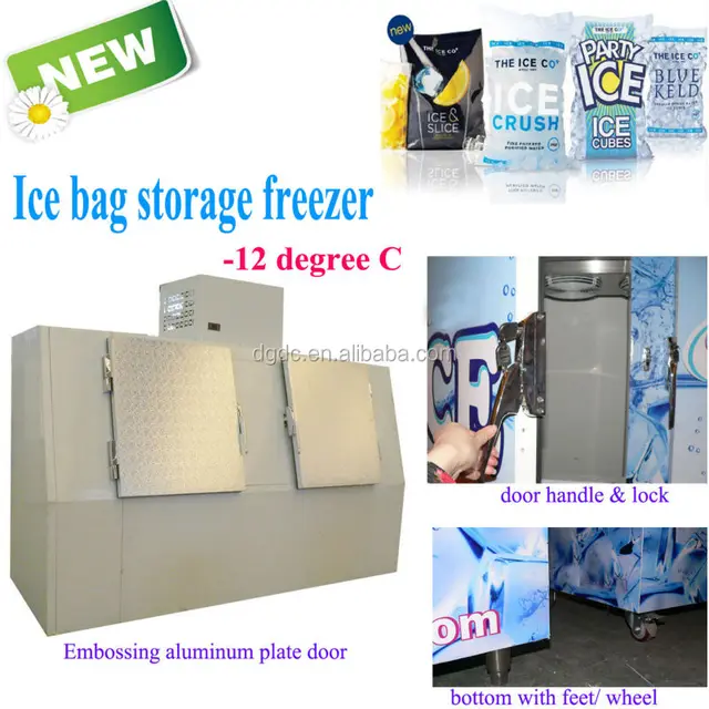 ice bag storage freezer for 200 packs bag ice