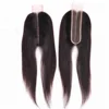 Brazilian Straight Hair Lace Closure Virgin Human Hair 2*6 Middle Part Swiss Lace Closure 10-20 Inch Natural Color