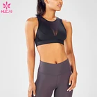 New Design Mesh Panel Women Gym Crop Top Wholesale Fitness Clothing Custom Quick Dry Sports Yoga Bra