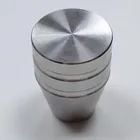 Stainless steel round door knobs cabinet handles