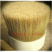Natural White Boiled Pig Bristles Hog