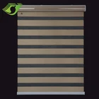 Custom design horizontal double layer roller blinds for home
