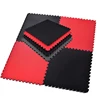 red and black martial arts mats for gym, taekwondo equipment puzzle mat