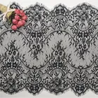 42cm High quality knit black nylon eyelash lace trim