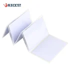customized size 85.5*54mm id card pvc programmable plastic chip rfid White blank card