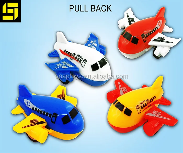 cartoon small abs toy plane,mini emulational pull back die-cast