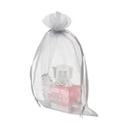 China supplier supply custom organza mesh packing pouches promotional drawstring organza dust bag with logo