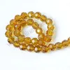 Wholesale 8mm clothing decoration crystal beads, Light topaz crystal bead for jewelry
