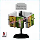 Metal greeting card Display Rack/Floor Standing Card/Literature/Magazine Display Rack For Promotion/Supermarket/office