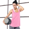 Sport tshirt Sleeveless Loose Yoga Shirt Running Vest Sportswear Gym Clothing