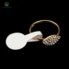 High quality white paper price label sticker self-adhesive Jewelry tag sticker label, Ring Seal sticker Label