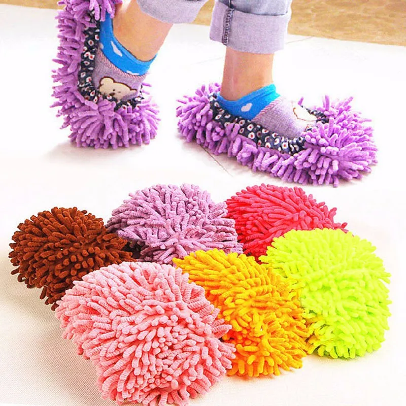 Floor Cleaner Washable Lazy Slipper Mop Shoe Cover