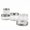 /product-detail/empty-cosmetic-food-pet-packaging-50ml-100ml-250ml-500ml-clear-plastic-jar-with-aluminum-cover-62021213395.html