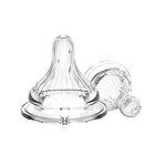 Food grade baby products safety bpa pvc soft silicone wide neck nipple pacifier