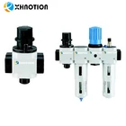Xhnotion Industrial Air Filter Regulator Lubricator Combination 2 inch for Compressor