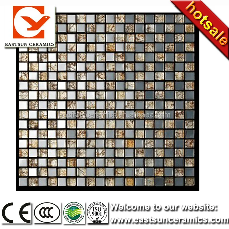 300x300虹色のガラスモザイクタイル、 ガラスモザイク壁の芸術の壁画、 タイルの円形のモザイクガラス問屋・仕入れ・卸・卸売り