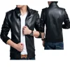 Leather Men's Jacket Wholesale Windproof PU casual Jacket for men&OEM