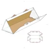 Made in China! Paper Corrugated Cardboard Triangle Shaped Box Packaging With Custom Logo