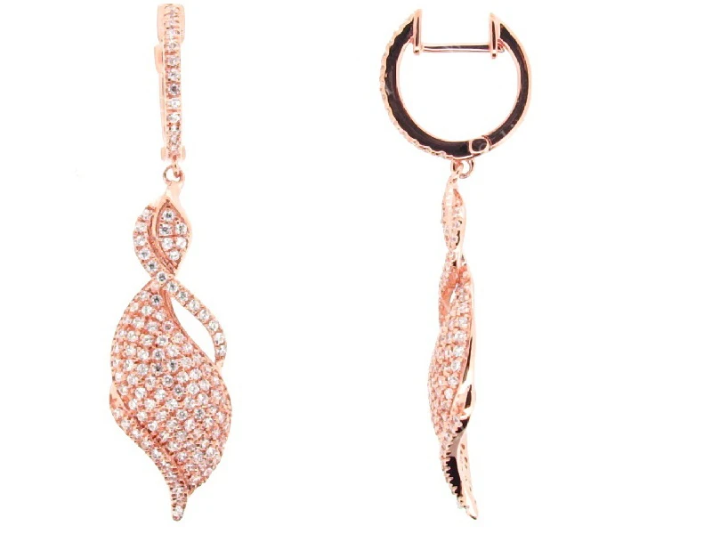 18K Gold Jewelry New Design Clip-On Lock European Designs Light Weight Star Shaped Earrings with Zircon Topaz for Women Weddings