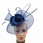Ladies Sinamay Hair Accessories Wholesale Fascinator Hats Horsehair Headwear Tea Party Millinery Headpiece