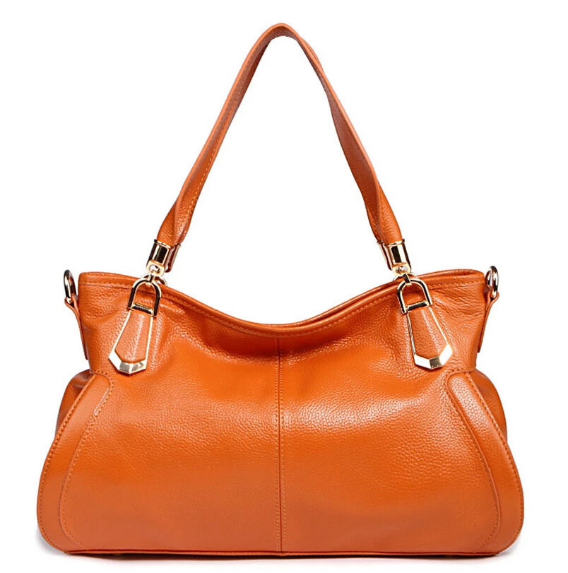 Layer of cow leather bags 2015 new female bag European and American car suture leather shoulder bag portable female bags