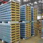 Insulated warehouse rock wool acoustic roof panel