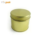 Gift Tin Can Tea Customized Gold Tin Storage Can for Tea Packaging