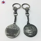 Historic attractive collectible antique pewter die casting keychain