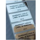 1.75 X 0.75 Inches Chrome Tamper Evident VOID Security Warranty Label Sticker
