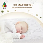 2018 tencel 3D air mesh soft and washable baby mattress cover for protecting baby's spine
