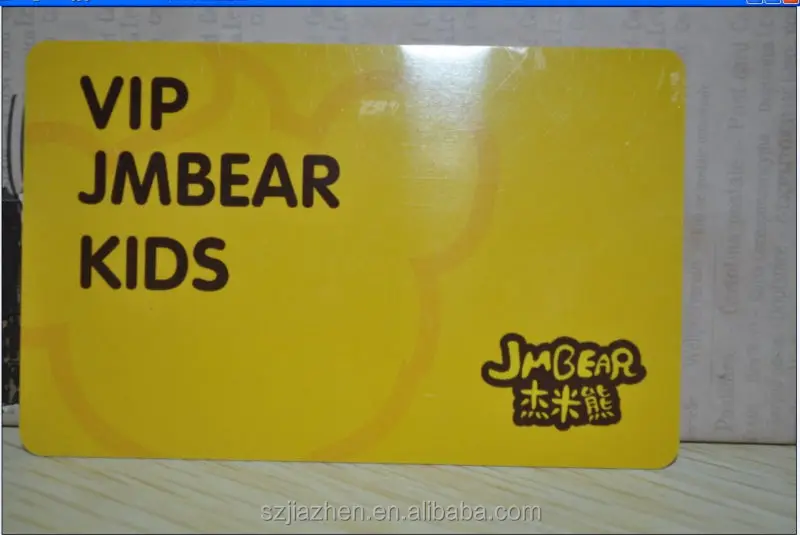 plastic pvc vip membership card for discount