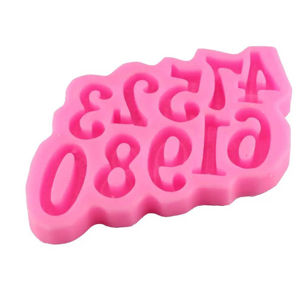 Silicone fondant chocolate mold 0-9 Digital Arts tool DIY Fondant Cake mold taobao 1688 agent