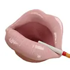 Creative Ceramic Cigarette Ashtrays with Lips Style Fashion Home Decorations