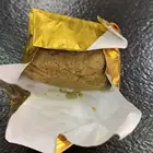 Golden color embossed 40g glassine paper with 7micron aluminum foil for food packaging